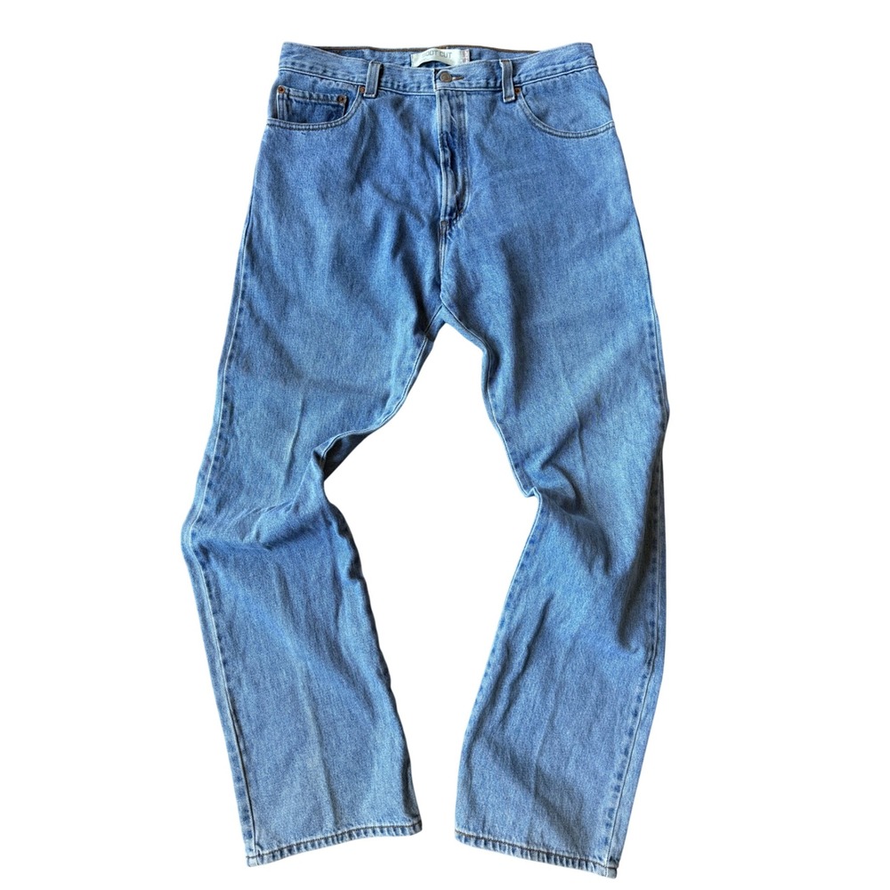 Levis 517 Bootcut Jeans Mens 36x34 (35"Actual) Light Wash Blue Denim 517-0217